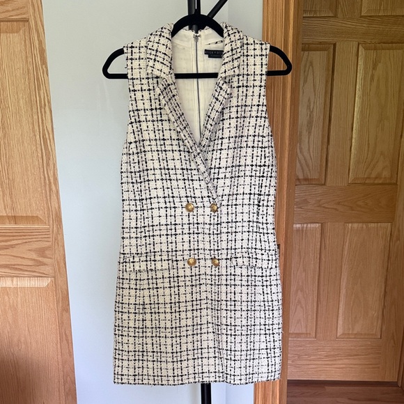 Alice + Olivia Black and White Tweed dress - Picture 2 of 5
